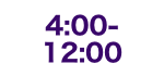 4:00～12:00